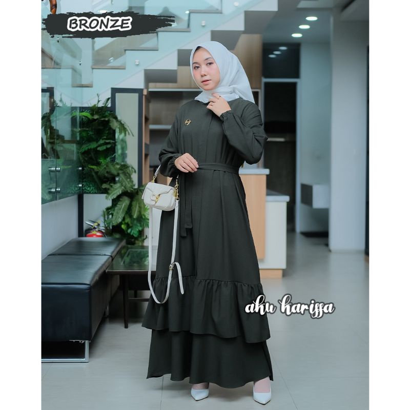 Faiqa Dress ORI Aku Karissa / Gamis Terbaru AKU KARISSA / Gamis Polos / Dress Polos / Dress Muslimah