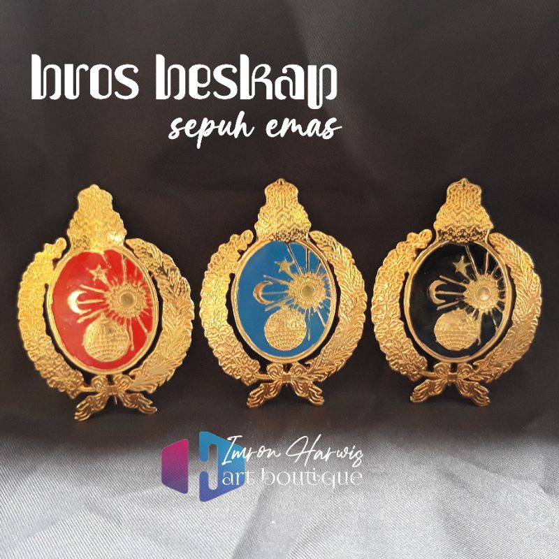 Jual Bros Beskap Sepuh Emas Radya Laksana Warna Solo Kraton Kasunanan