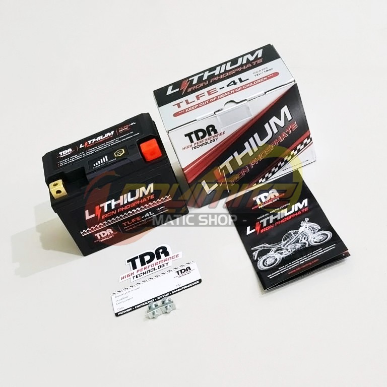 Aki Motor TDR Racing TLFE-4L Lithium Iron Phosphate Accu Beat Scoopy