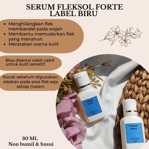 SERUM FLEKSOL FORTE LABEL BIRU 30ML