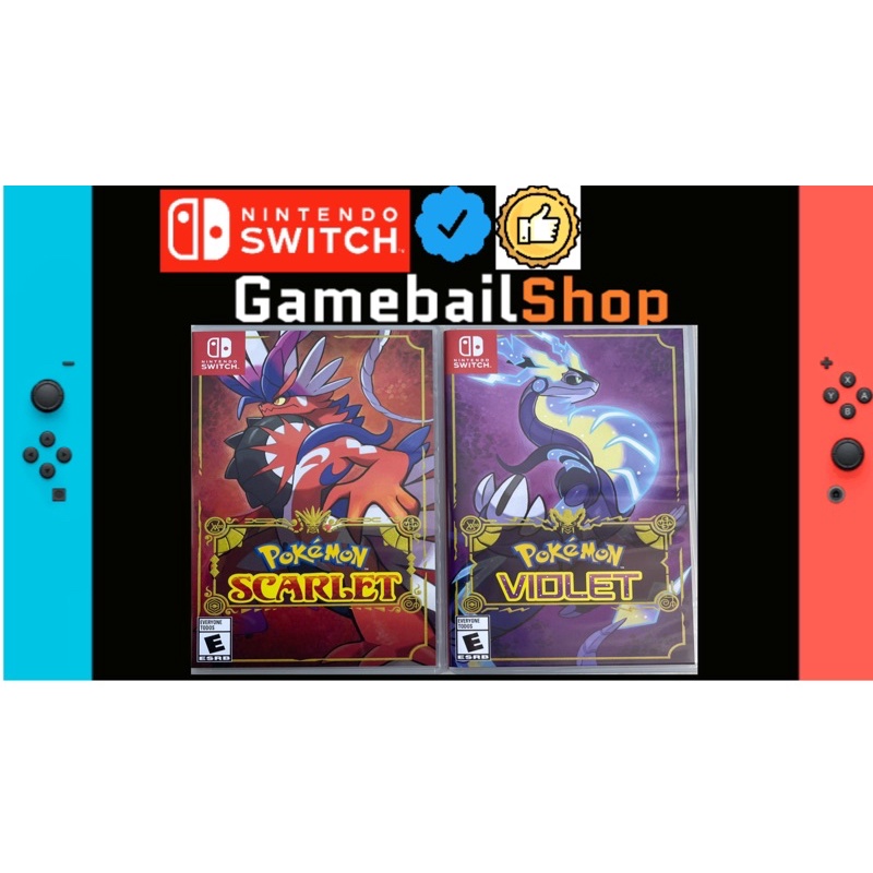 Nintendo Switch Game - Pokemon Scarlet / Pokemon Violet 2022 ( US / English ) Kaset Fisik Game Cardridge Switch