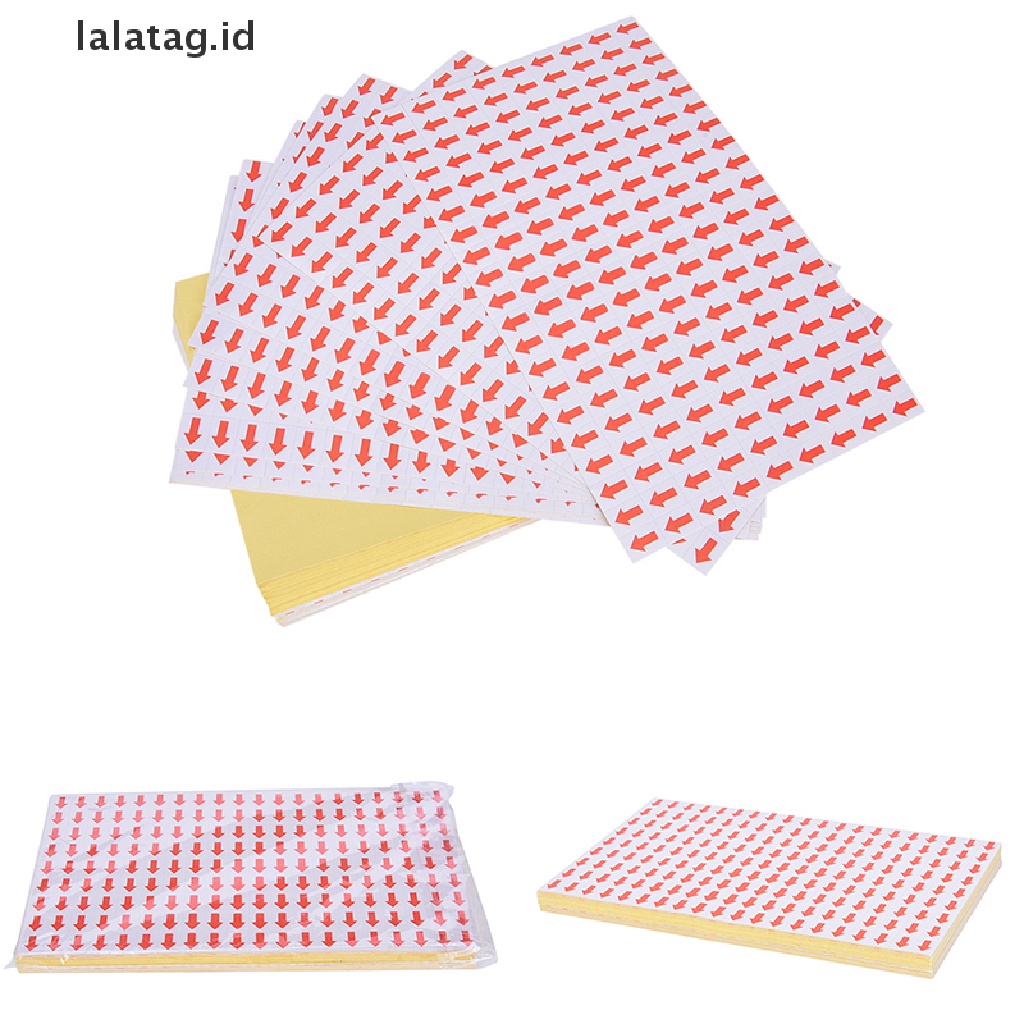 [lalatag] 10800pcs Stiker Panah Merah Mistake Cacat Menandai Untuk Pekerjaan Ulang 10x12mm [ID]