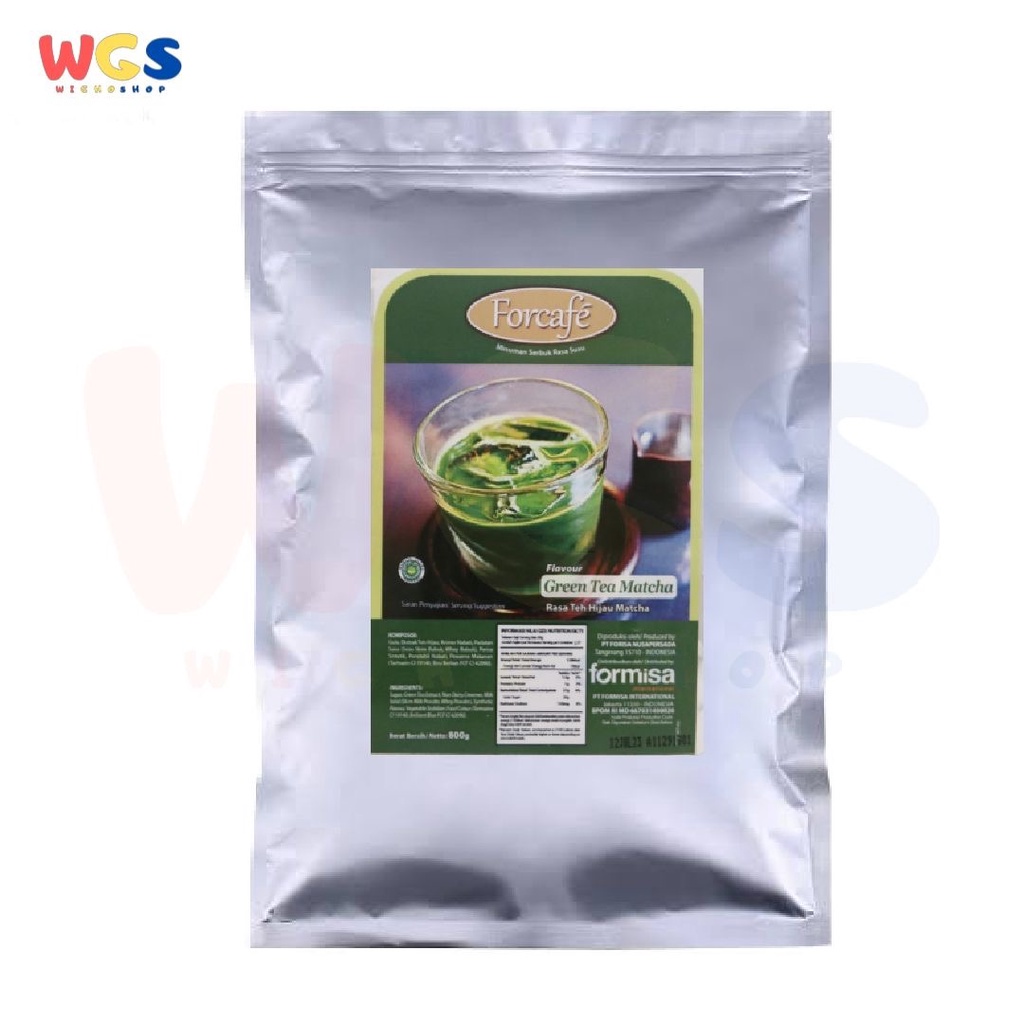 Forcafe Green Tea Matcha Flavour Drink Powder Bubble Boba 800g