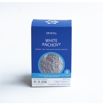 Crystal of the Sea - (20g) BPOM White Anchovy Food Powder / Bubuk Ikan Teri Nasi Putih / mpasi seaweed teri coklat
