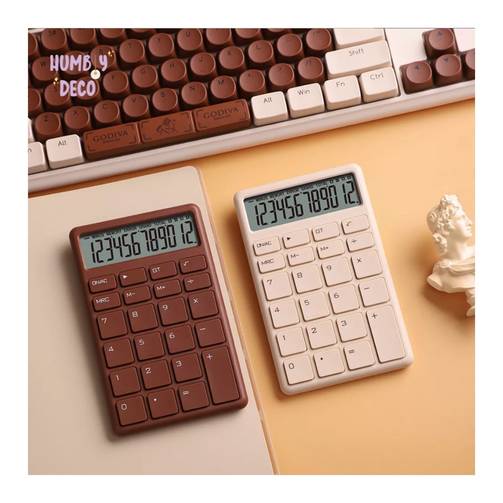 

Terlaris ✨ - Korean Aesthetic Digital Chocolate Calculator Portable Office Stationery | Kalkulator Estetik Digital Bentuk Cokelat3.1.23