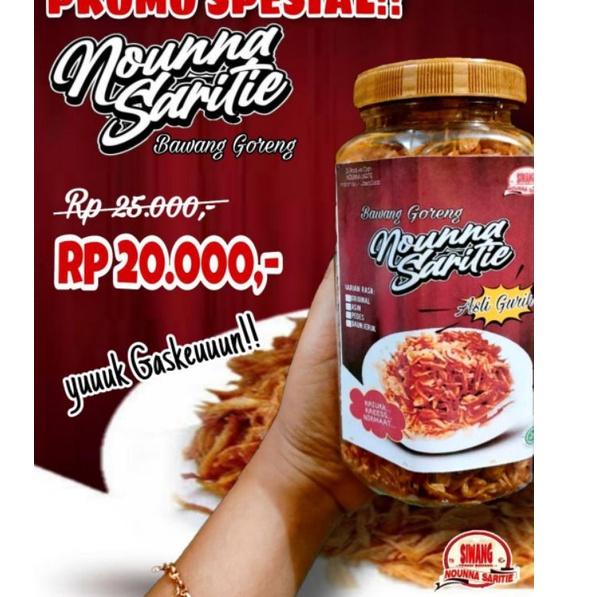 

Terbaik Bawang Goreng Nounna Saritie 250 gr 