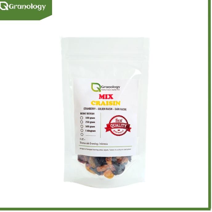 

Modis.. Mix Craisin 100 gram (Cranberry, Dark Raisin & Golden Raisin) by Granology KMG