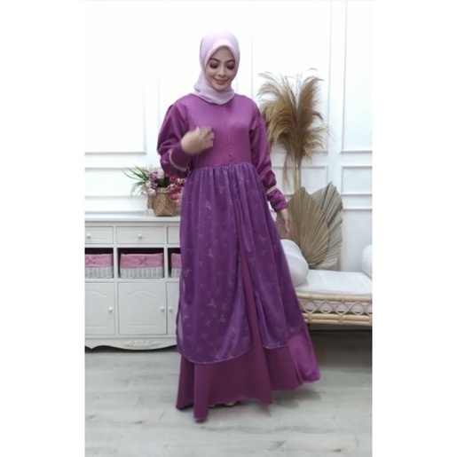 Dress Armani Silk Mewah Pesta Premium