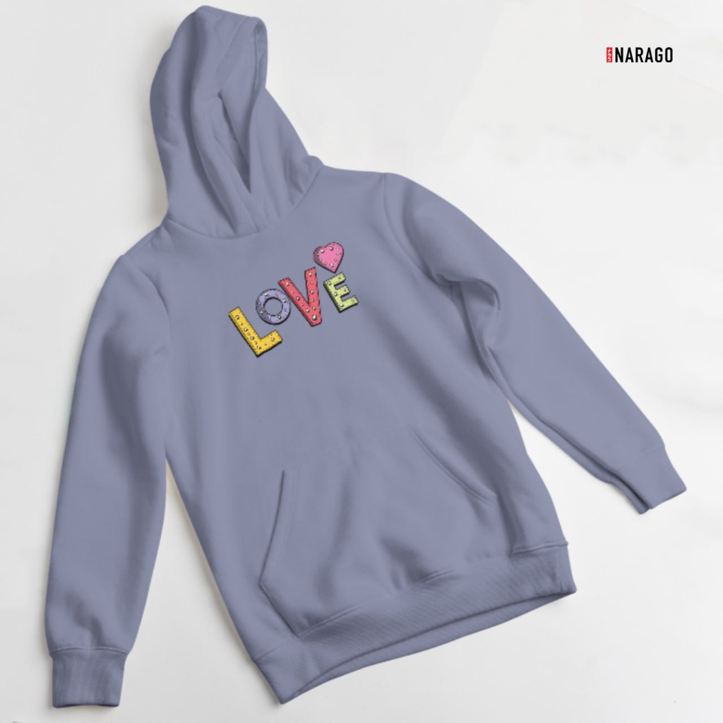 Nara.Grosir - Hoodie Jumper Love l Sweater Hodie Unisex