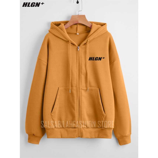 SWEATER HOODIE ZIP DISTRO Pria Wanita Jumper Premium Bahan Fleece Tebal