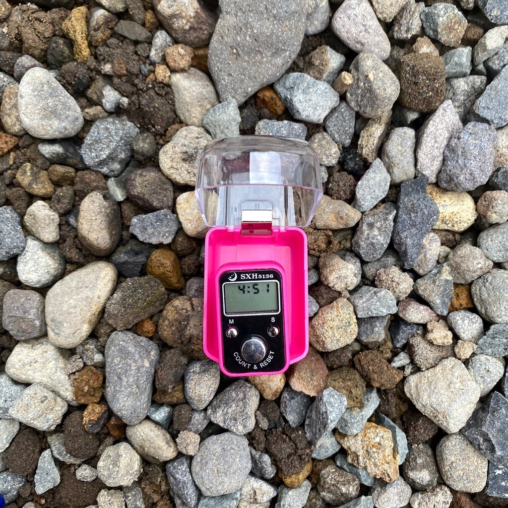 [BISA COD] SXH5136 Tasbih Digital Tanggal + Jam Tasbih Mini Elektrik Dapat Box Kaca