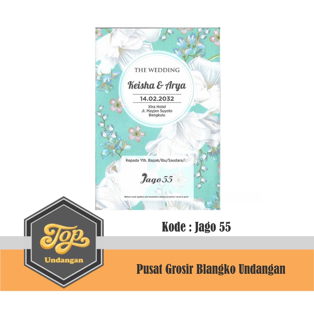 Blangko Undangan Pernikahan Jago 55 Harga Murah Grosir