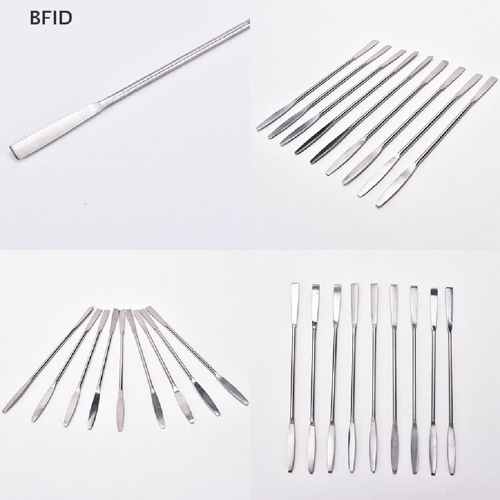 [BFID] 1pcs Wanita Stainless Steel Nail Art Makeup Palette Spatula Nada Batang Alat Kecantikan [ID]