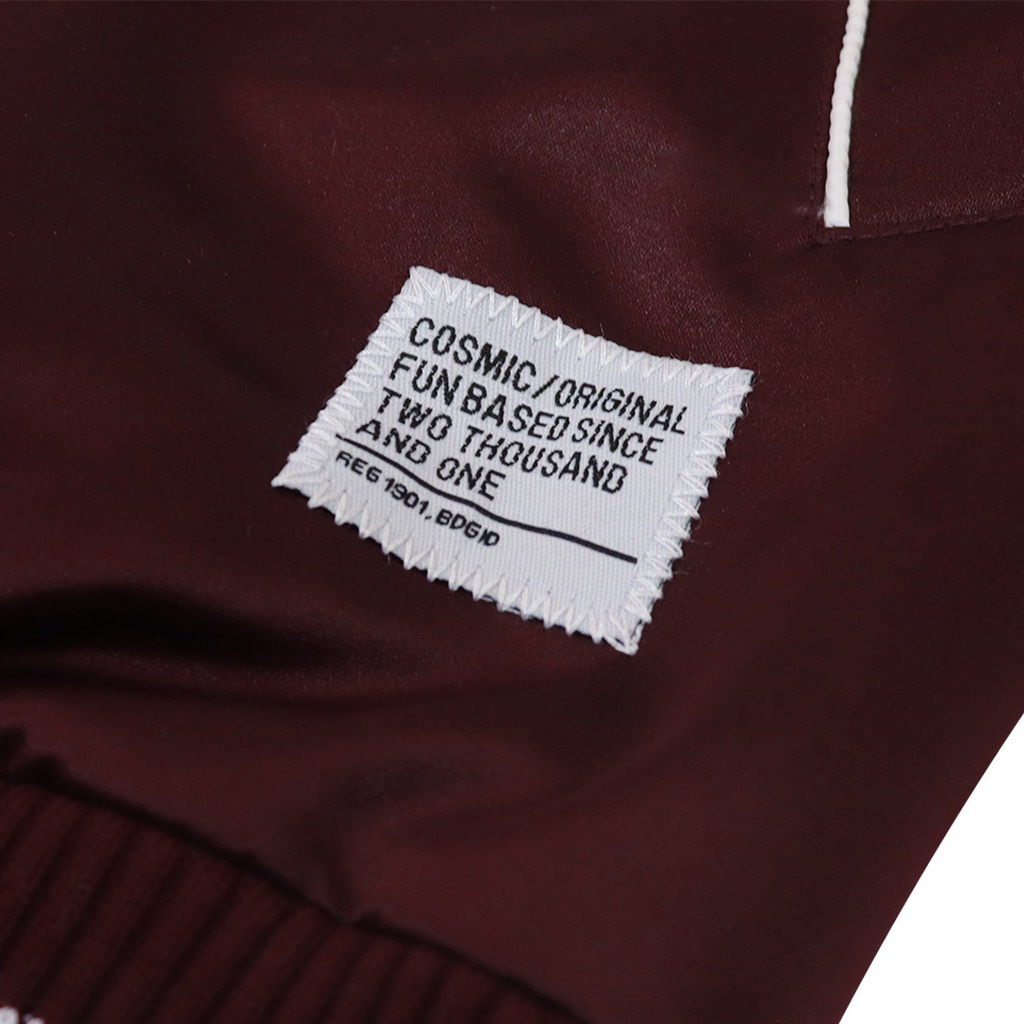PROMO COSMIC JACKET PRIA VARSITY CRAWLERS MAROON