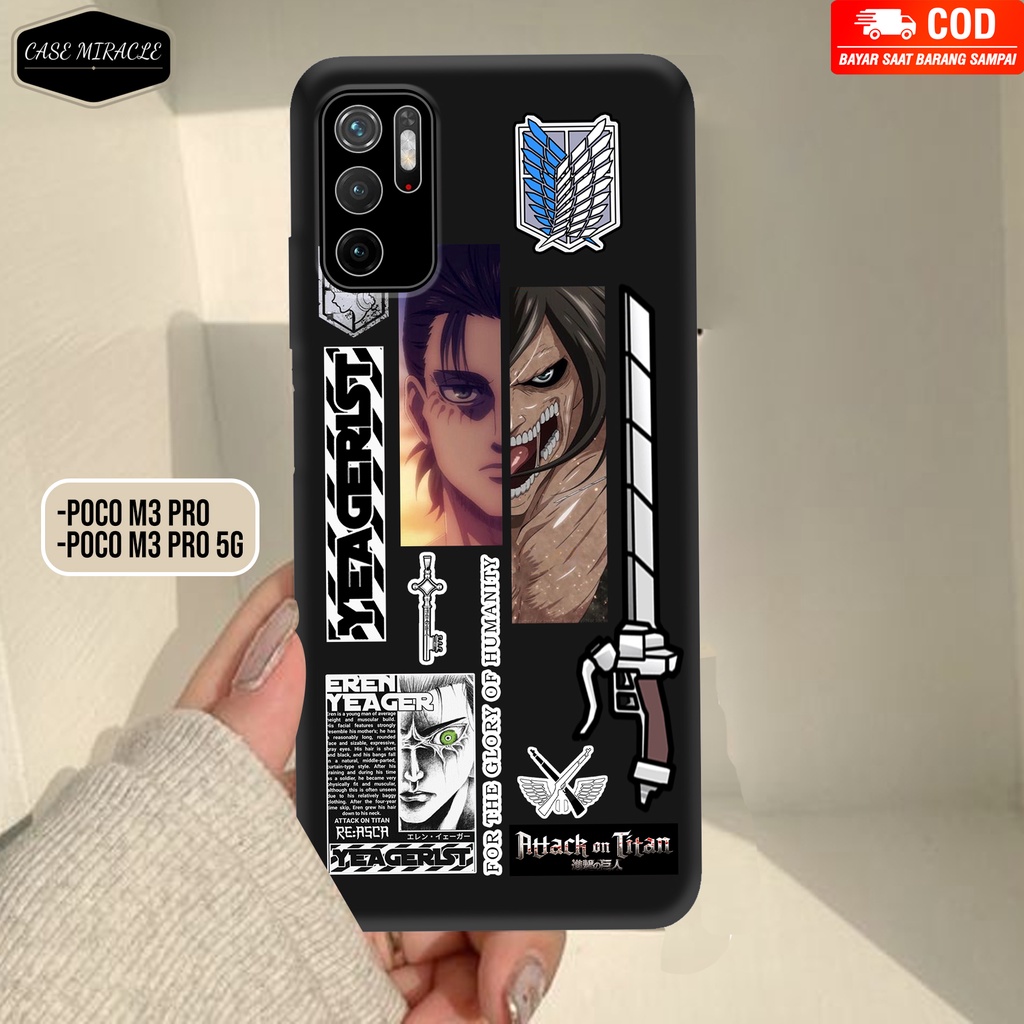 CM Case XIAOMI POCO M3 PRO Softcase Lentur Warna Hitam Macaron Protector Lensa Kamera Kaca  [ A0T ] 