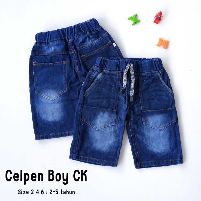 Celana Jeans Pendek Biowash Anak Laki Cowok 2-9 Tahun BOY