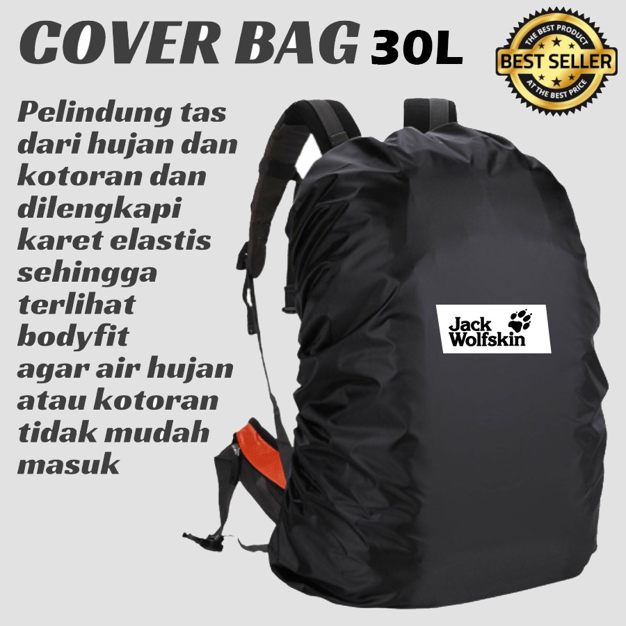 raincover jas hujan tas cover bag cerriel kap 20 30 45 60 80