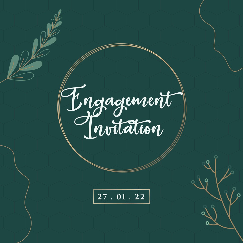 Undangan Pertunangan Undangan Digital Lamaran / Pertunangan / Engagement Invitation / Video Undangan
