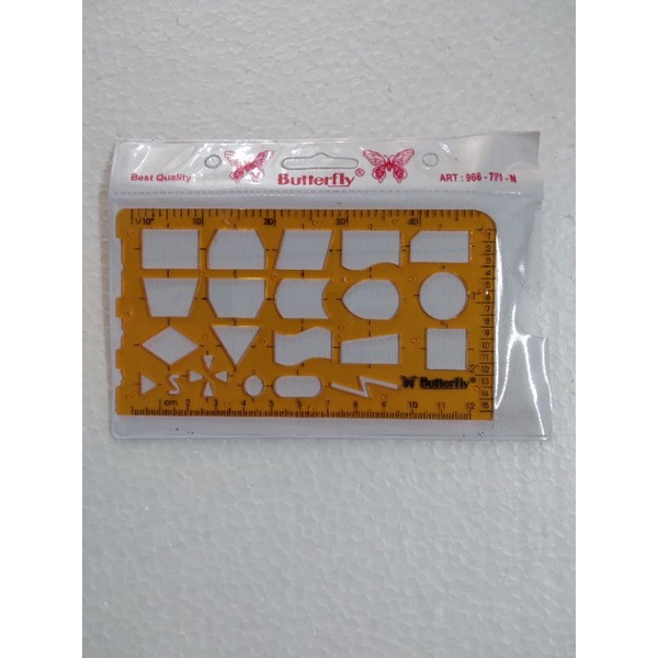 

(12 pcs) Penggaris flowchart butterfly 966-771