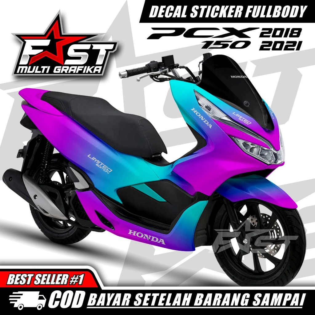 STIKER PCX DECAL PCX160 FULLBODY TERTUTUP_DECAL STIKER VARIASI UNTUK MOTOR PCX160