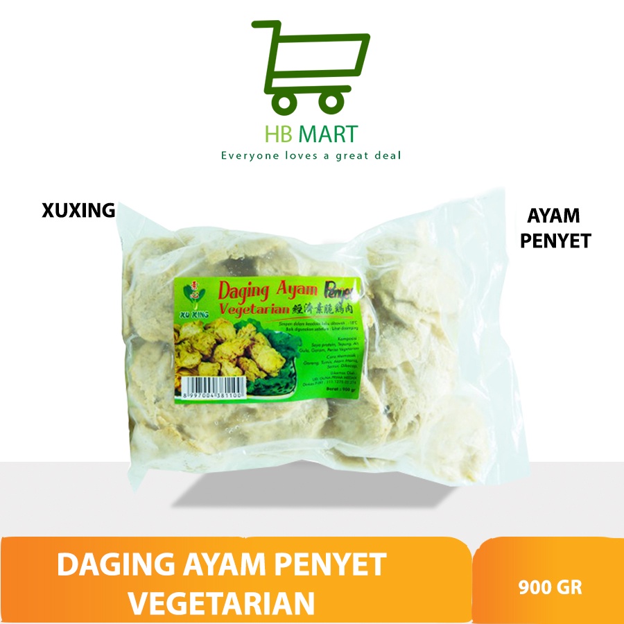 

Ayam Vegetarian/Daging Ayam Penyet Vegetarian/Ayam Penyet Xu Xing 900 Gram