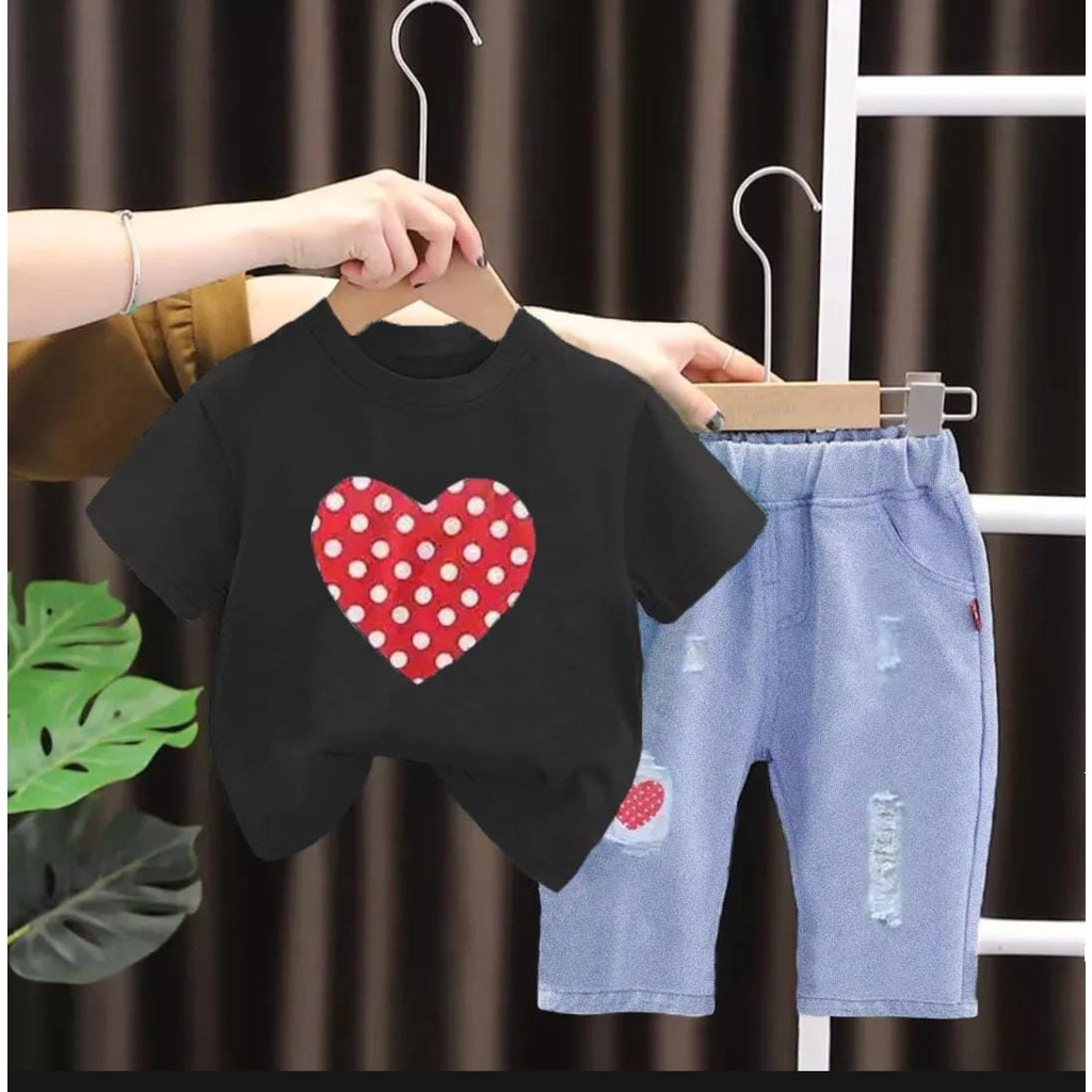 PROMO!!! SETELAN SWEATER BAWAHAN JEANS PANJANG/PROMO SETELAN ANAK LAKI-LAKI DAN PEREMPUAN/SETELAN JEANS ANAK TRENDY MASA KINI  1-5 TAHUN