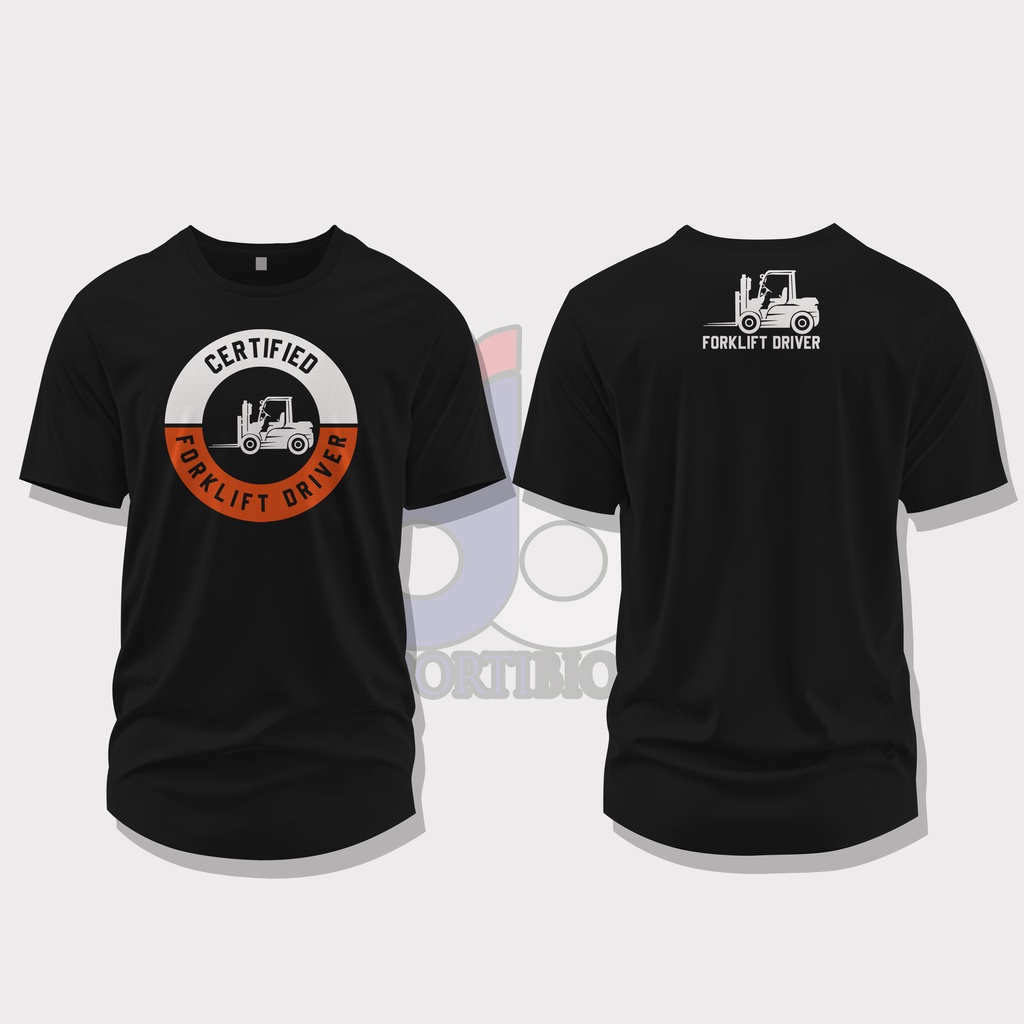 KAOS FORKLIFT OPERATOR CERT / FORKLIFT DRIVER CERT KAOS LENGAN PENDEK