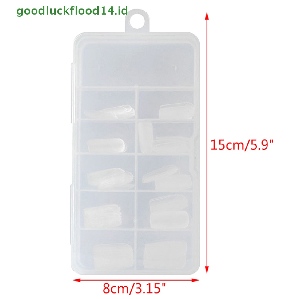 [GOOGFOUR] 100pcs Full Cover Frosted Dan No Trace Kuku Palsu Kuku Buatan Art Tips Tools [TOP]