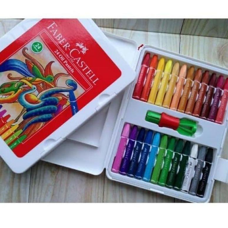 

BAYAR DITEMPAT Crayon Oil Pastel Faber Castell 24 Warna Bag !