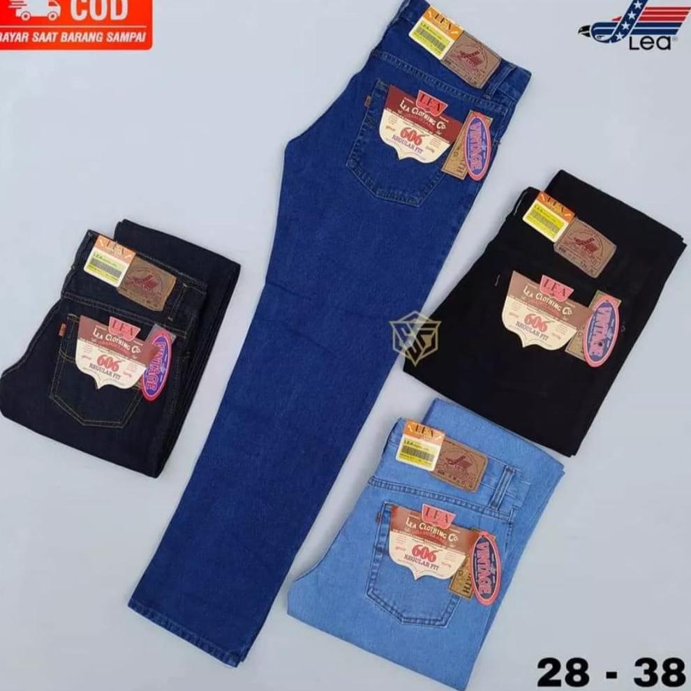 Celana jeans lea 606 original asli standar reguler high quality - EINSTEIN OLSHOOP size 26 sampai 38