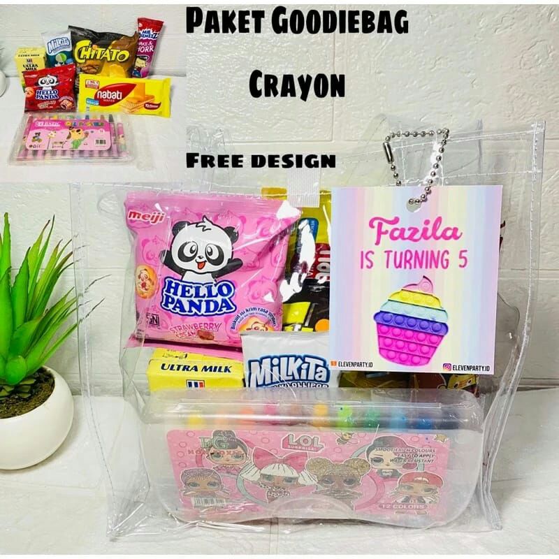 

PAKET SNACK ULANG TAHUN ANAK SOUVENIR SNACK + CRAYON + TAS MIKA / PARCEL SNACK / GOODIEBAG ANAK / PAKET ULTAH ANAK / PAKET SANTUNAN / PAKET SNACK ULANG TAHUN ANAK PAKET HEMAT / PAKET ULTAH DLL