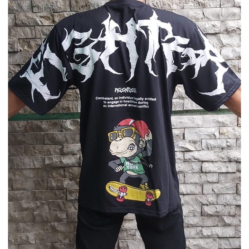 Baju Distro OverSize FIGHTER MONKEY Pria dan Wanita ORIGINAL