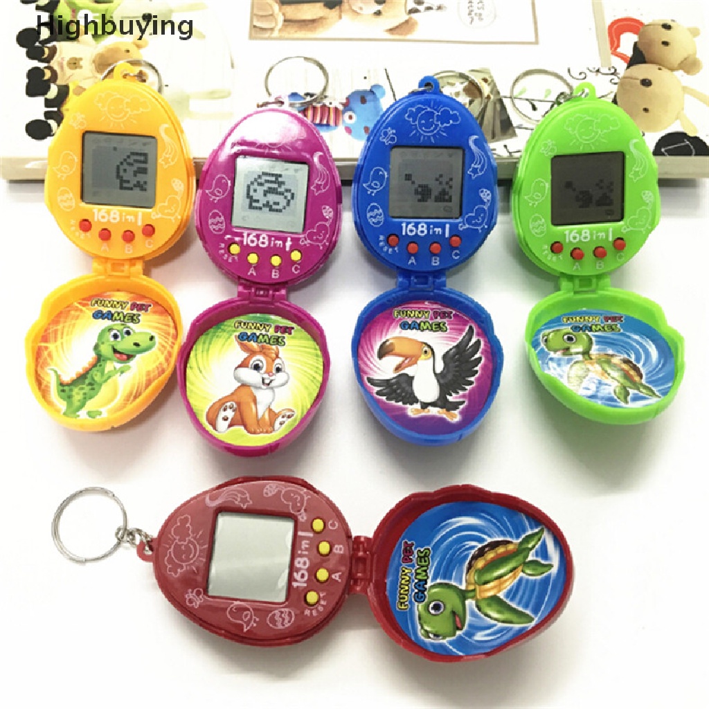 Hbid Mini Virtual Pet Nostalgia Tamagotchi Cyber Random Mainan Hewan Peliharaan Tiny Game Key rings Glory