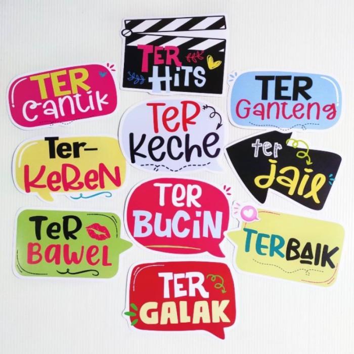 Ter- Fun Props Photo Booth Aksesoris Foto Reuni