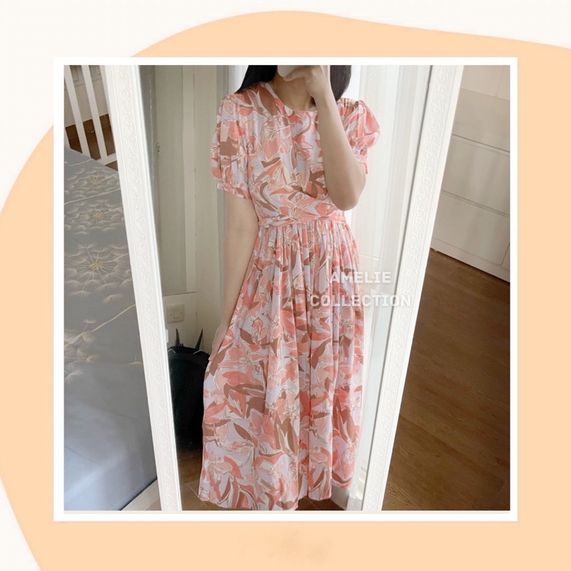 AYAKO DRESS - midi dress bumil friendly