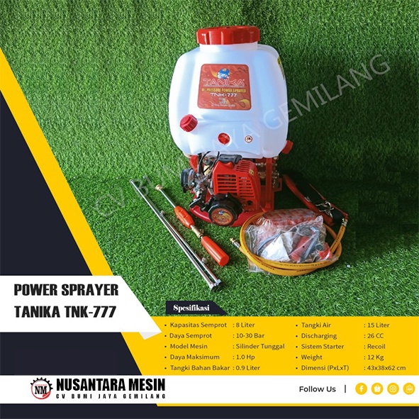 MESIN SEMPROT HAMA / KNAPSACK POWER SPRAYER TANIKA TNK-777 15 LITER