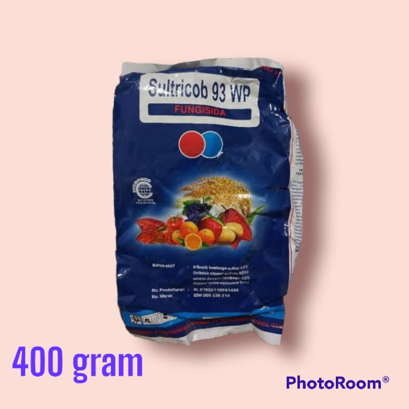 FUNGISIDA TEMBAGA SULTRICOB 93 WP FUNGISIDA 400gram BAKTERISIDA