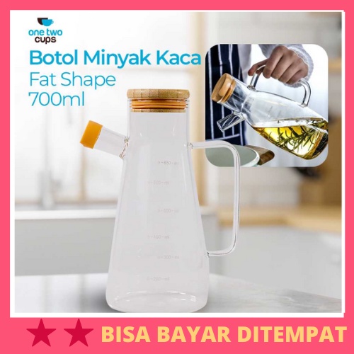 Botol Minyak Kaca Glass Oil Bottle Heat Resistant / Botol Wadah Tempat Minyak Goreng Gorengan Kaca B