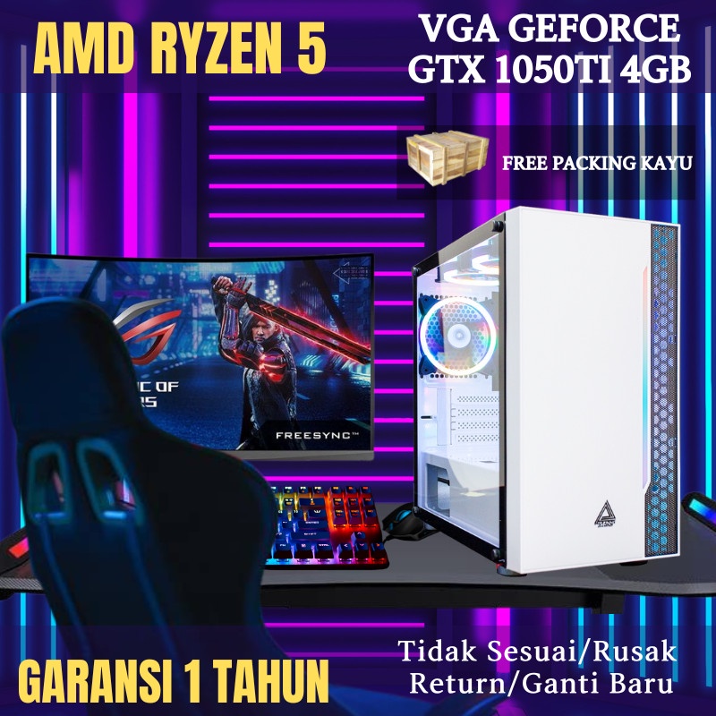 Jual Komputer Pc Gaming Rakitan Fullset Ryzen Pc Cpu Gaming Rakitan Ram Gb Ssd Gb