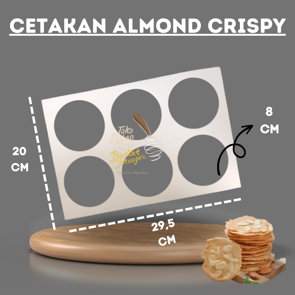 CETAKAN ALMOND CRISPY / CETAKAN COOKIES