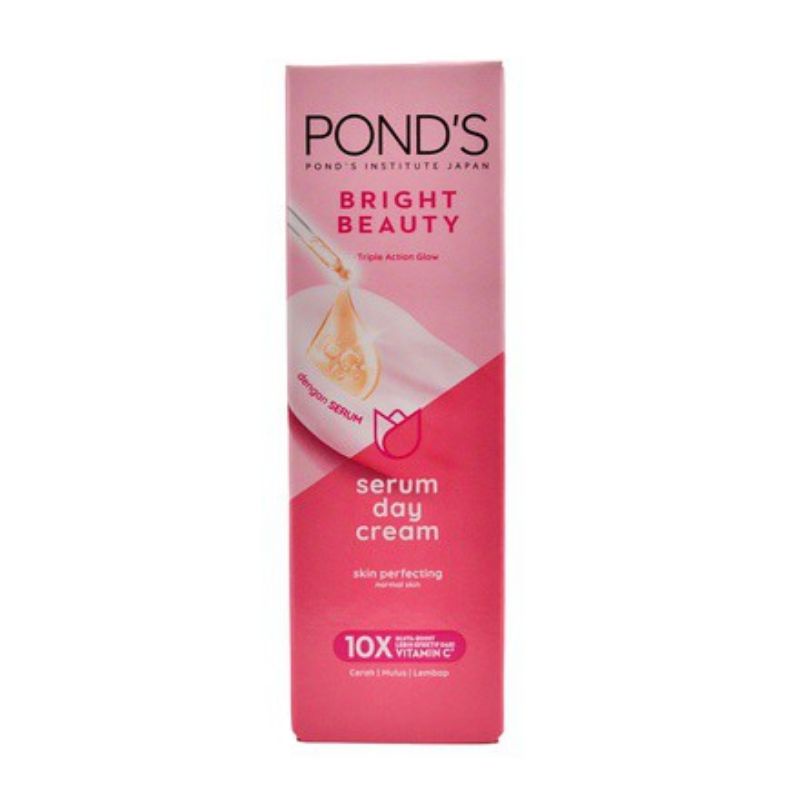 Pond's Bright Beauty Serum Day Cream Pelembab Wajah Ponds 20gr