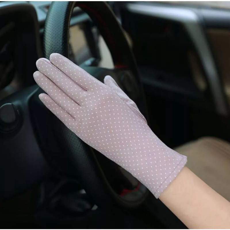 Sarung Tangan Anti UV / Somedaymx Sarung Tangan Bahan Lace Breathable Anti UV/anti slip untuk Wanita