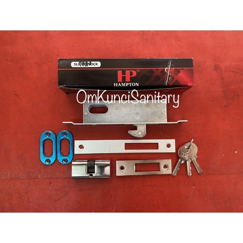 Kunci Pintu Alumunium Sliding Hampton Kunci Patok Hampton Kunci Alumunium Silinder Oval HP HPT 5423