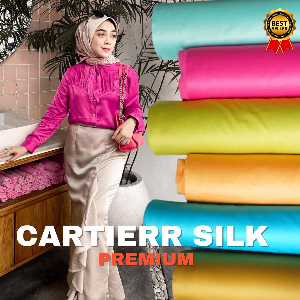 Kain Cartierr Silk Satin Premium