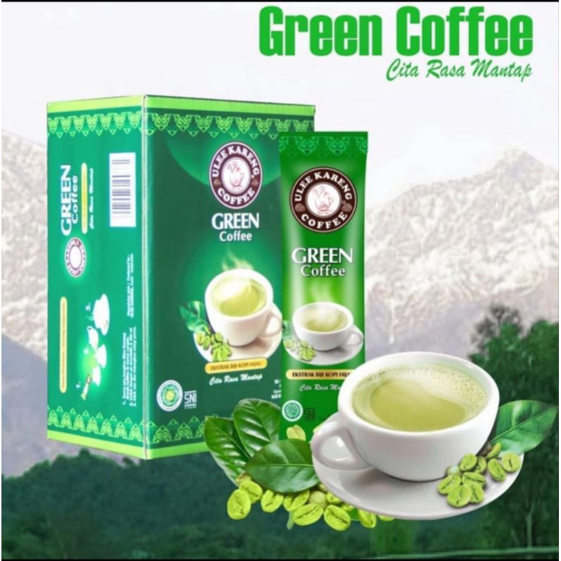 

Green coffee box