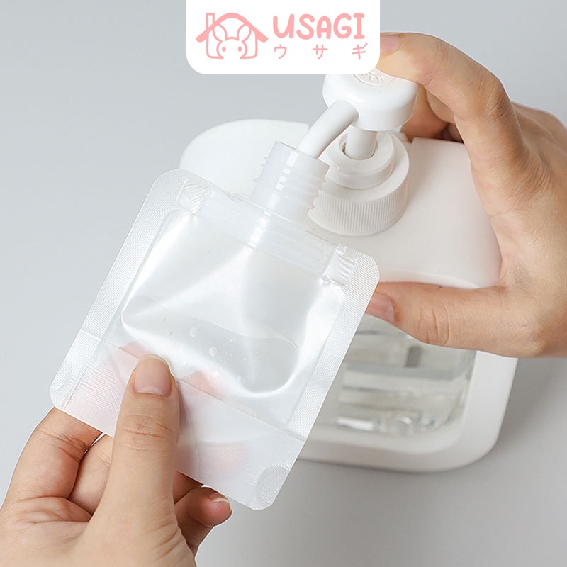 USAGI OFFICIAL - Liquid Travel Plastic Pouch 1 Pcs - 30ml / 50ml / 100ml Botol Refill Tempat Sabun C