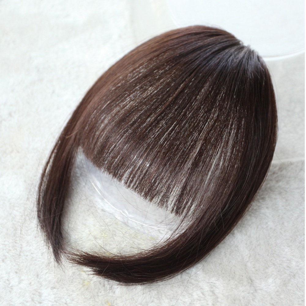 [COD Tangding] 1pc Alami Putri Potong Rambut Wig Wanita Gadis Poni Udara Cosplay Rambut Ekstensi Aksesoris