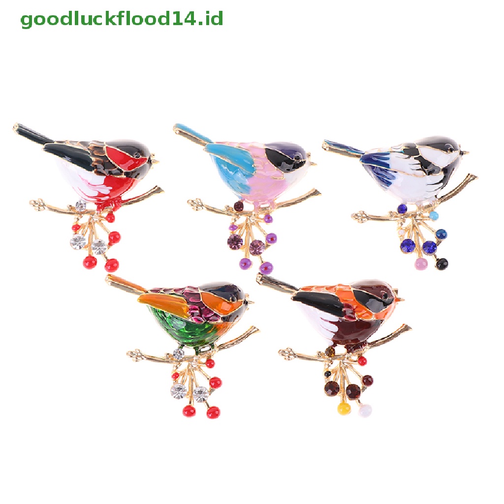 [GOOGFOUR] Indah Enamel Burung Bros Wanita Hewan Pesta Santai Bros Pin Hadiah [TOP]