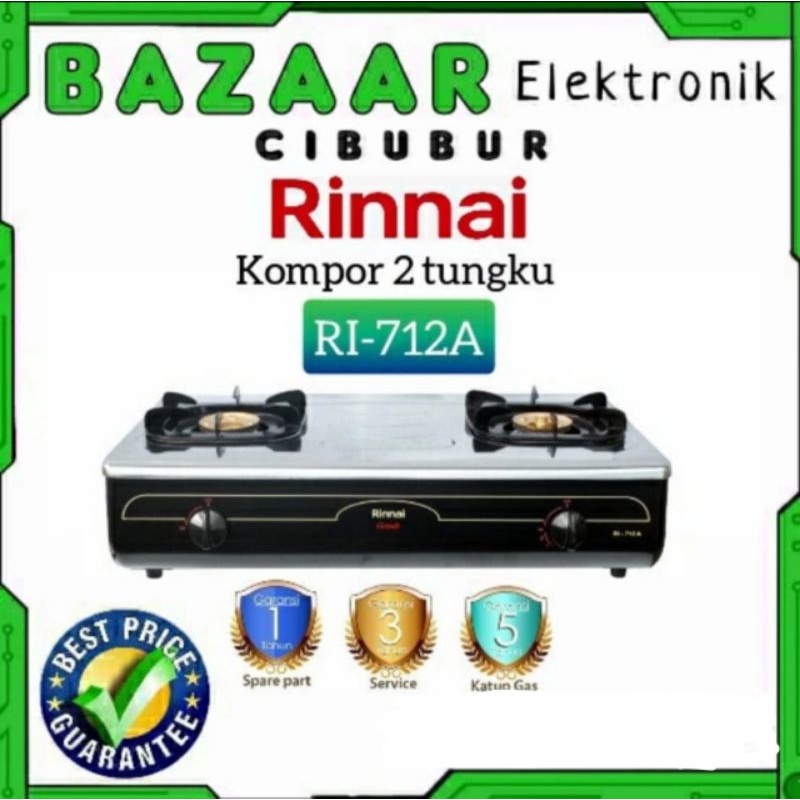 KOMPOR GAS RINNAI RI 712 A 712A / KOMPOR RINNAI RI712A JUMBO MURAH