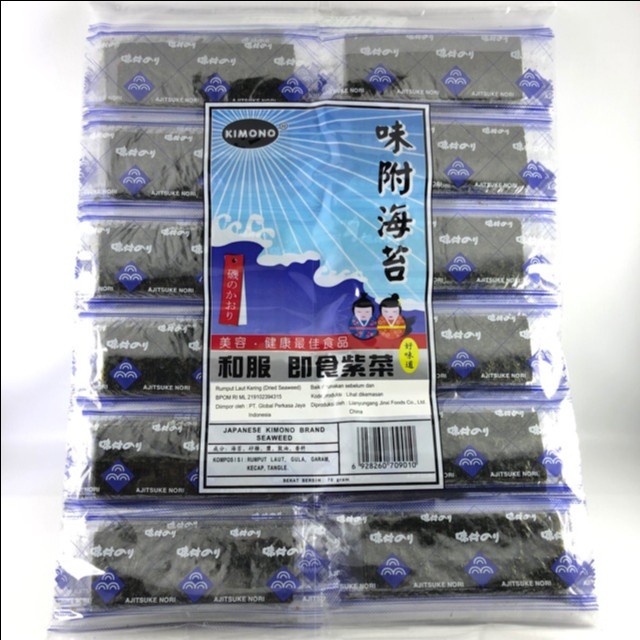 

Japanese Kimono Seaweed / Rumput Laut Kering 70 Gr